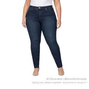 NYDJ 22W Plus High Rise Skinny Jeans Tummy Control Shaping Stretch NWT